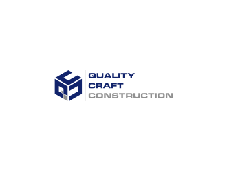 Quality Craft Construction logo design by mbamboex