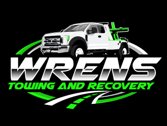 Wrens Towing And Recovery logo design by ElonStark