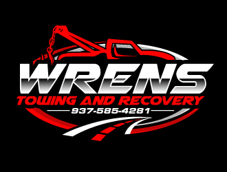 Wrens Towing And Recovery logo design by ElonStark