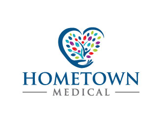 Hometown Medical logo design by pixalrahul