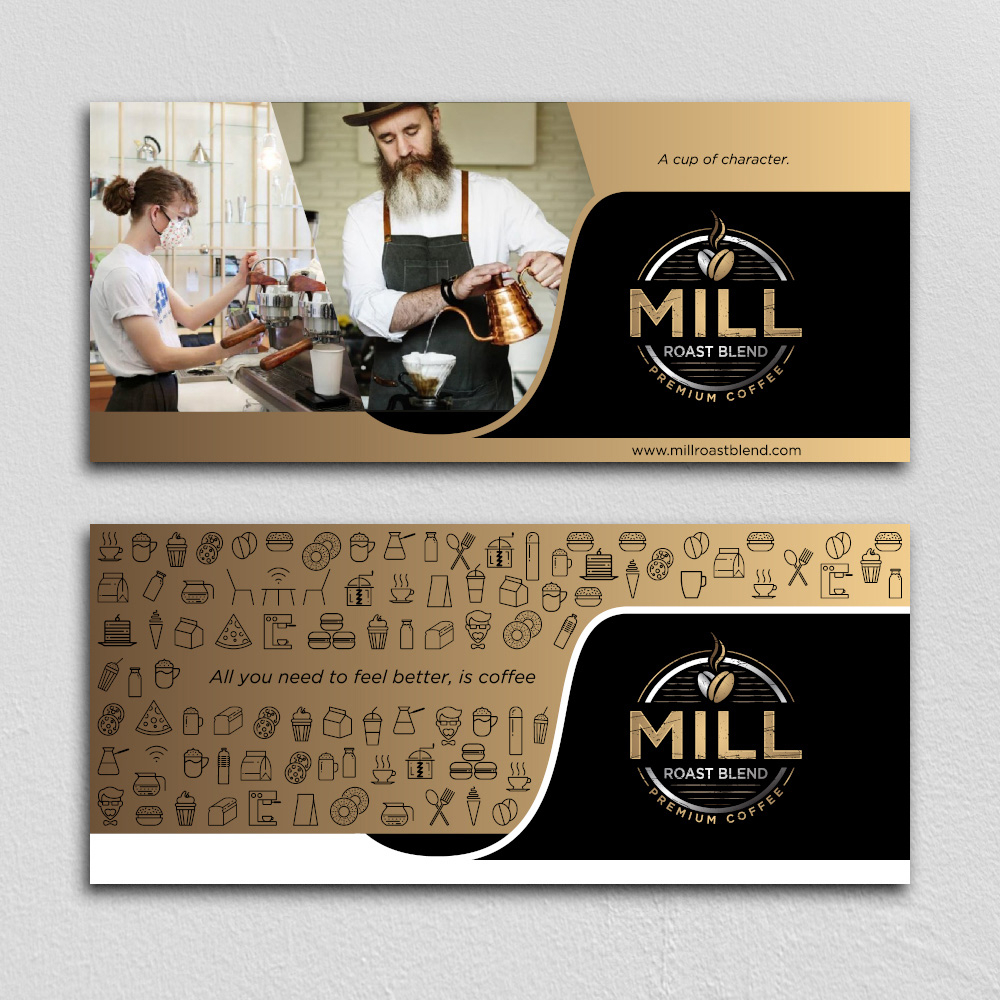 Mill Roast Blend logo design by planoLOGO