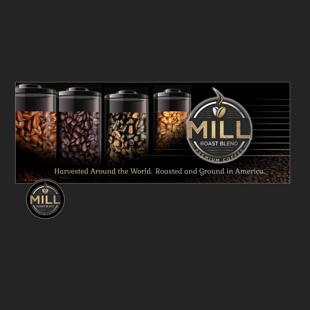 Mill Roast Blend logo design by TMOX