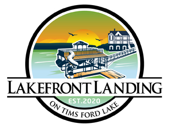 Lakefront Landing on Tims Ford Lake logo design by DreamLogoDesign