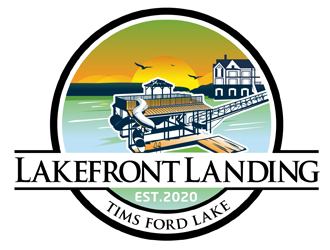 Lakefront Landing on Tims Ford Lake logo design by DreamLogoDesign