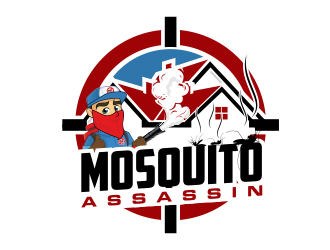 Mosquito Assassin logo design by MarkindDesign