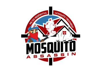 Mosquito Assassin logo design by MarkindDesign