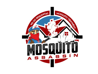 Mosquito Assassin logo design by MarkindDesign