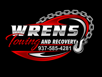 Wrens Towing And Recovery logo design by bosbejo