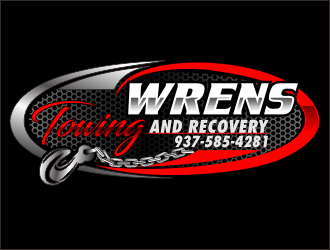 Wrens Towing And Recovery logo design by bosbejo
