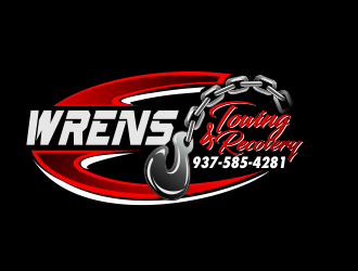 Wrens Towing And Recovery logo design by bosbejo