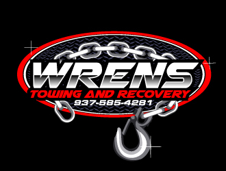 Wrens Towing And Recovery logo design by ElonStark