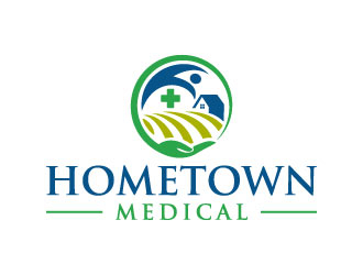 Hometown Medical logo design by pixalrahul