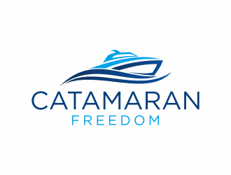 Catamaran Freedom  logo design by EkoBooM