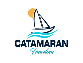 Catamaran Freedom  logo design by Suvendu