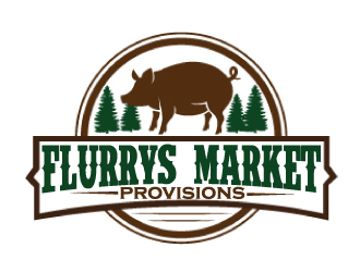 Flurrys Market   Provisions  logo design by ElonStark