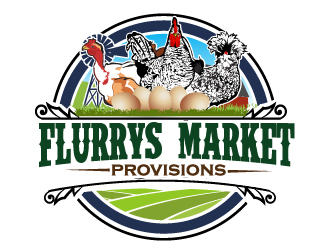 Flurrys Market   Provisions  logo design by ElonStark