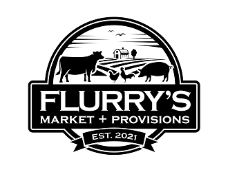 Flurrys Market   Provisions  logo design by haze