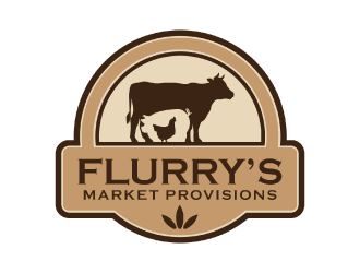 Flurrys Market   Provisions  logo design by nona