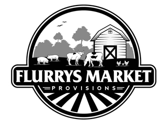 Flurrys Market   Provisions  logo design by DreamLogoDesign