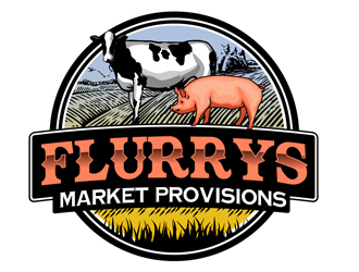 Flurrys Market   Provisions  logo design by DreamLogoDesign