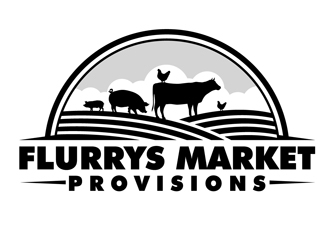 Flurrys Market   Provisions  logo design by DreamLogoDesign