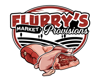 Flurrys Market   Provisions  logo design by DreamLogoDesign