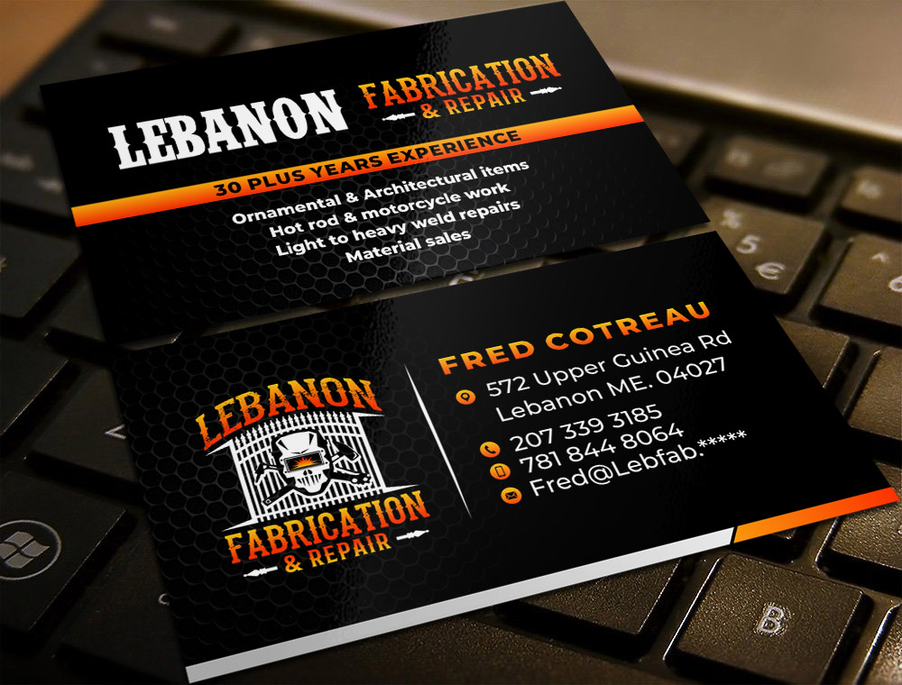 LEBANON FABRICATION & Repair logo design by imagine