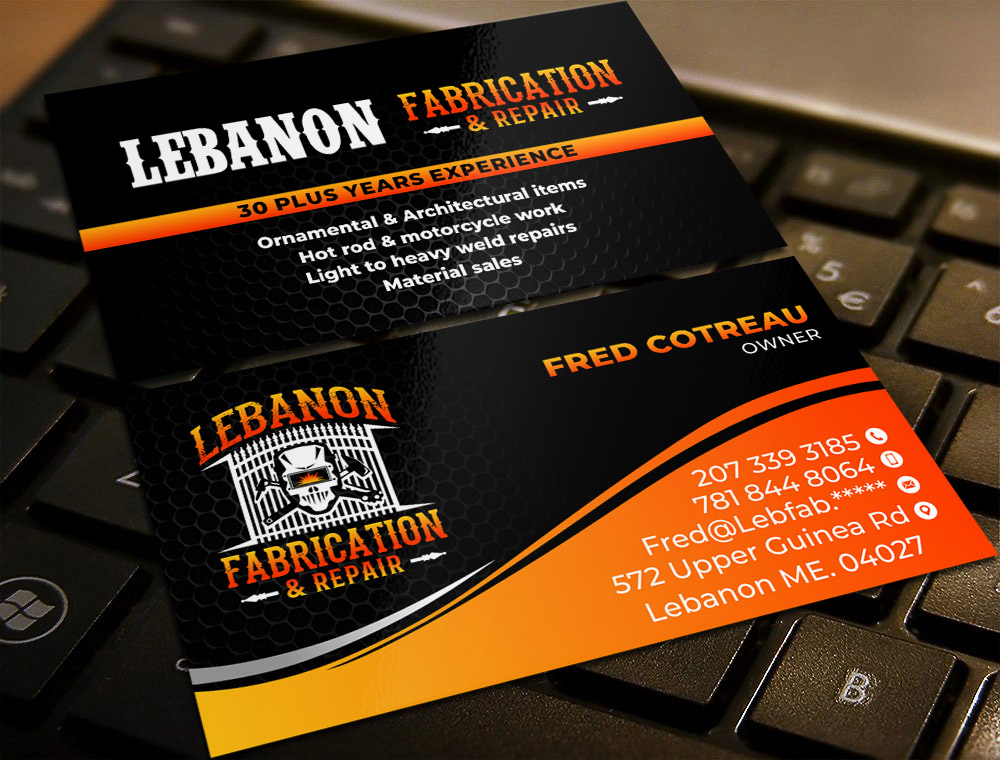 LEBANON FABRICATION & Repair logo design by imagine