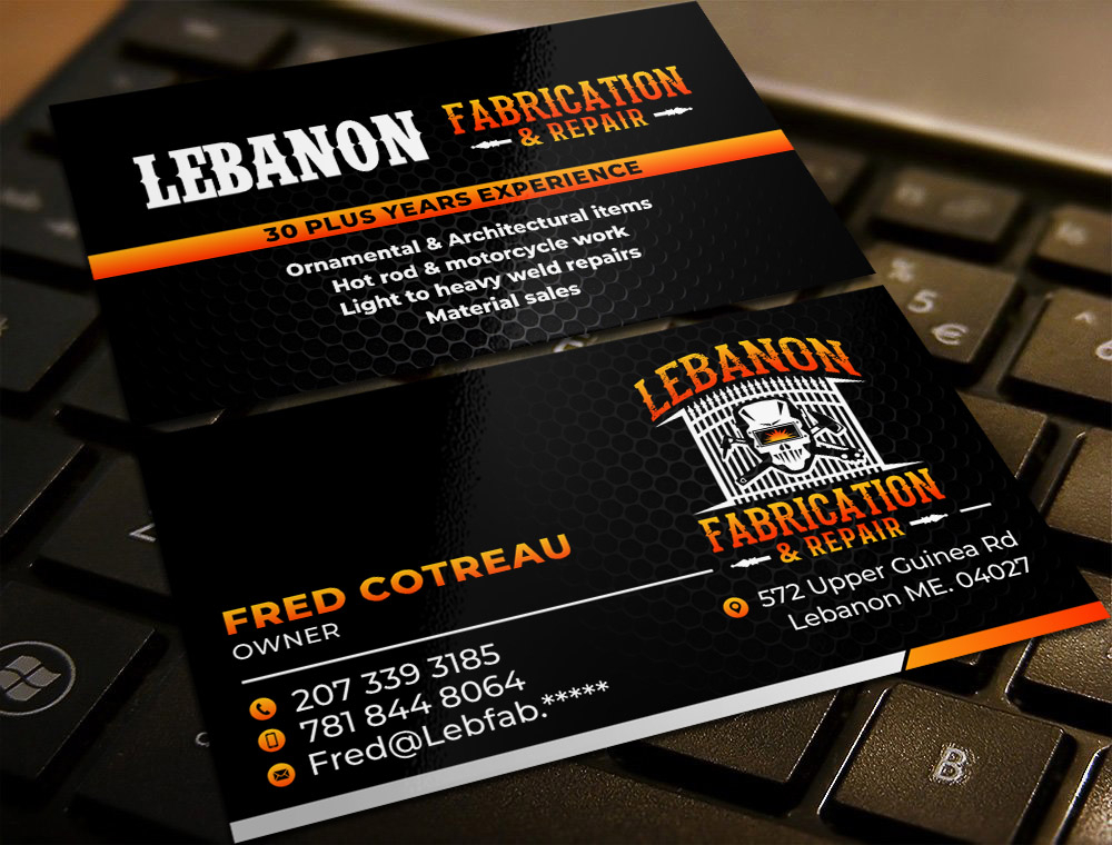 LEBANON FABRICATION & Repair logo design by imagine