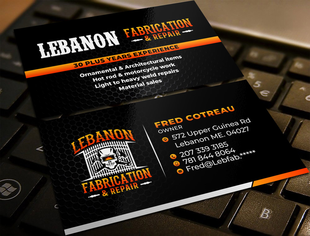 LEBANON FABRICATION & Repair logo design by imagine