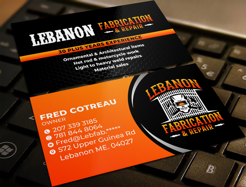 LEBANON FABRICATION & Repair logo design by imagine