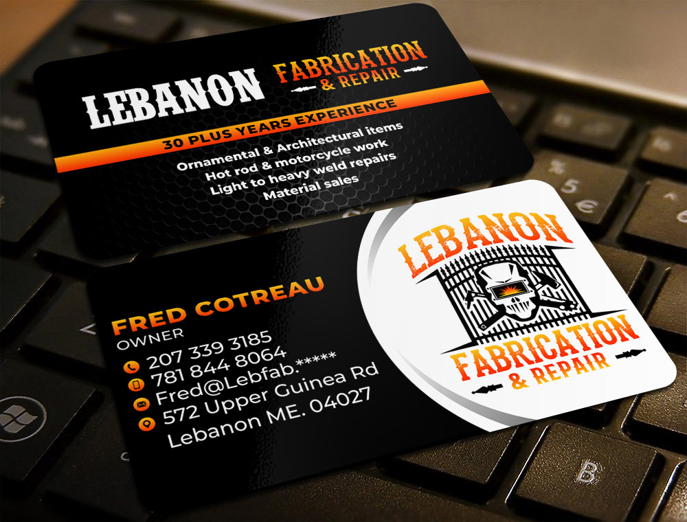 LEBANON FABRICATION & Repair logo design by imagine