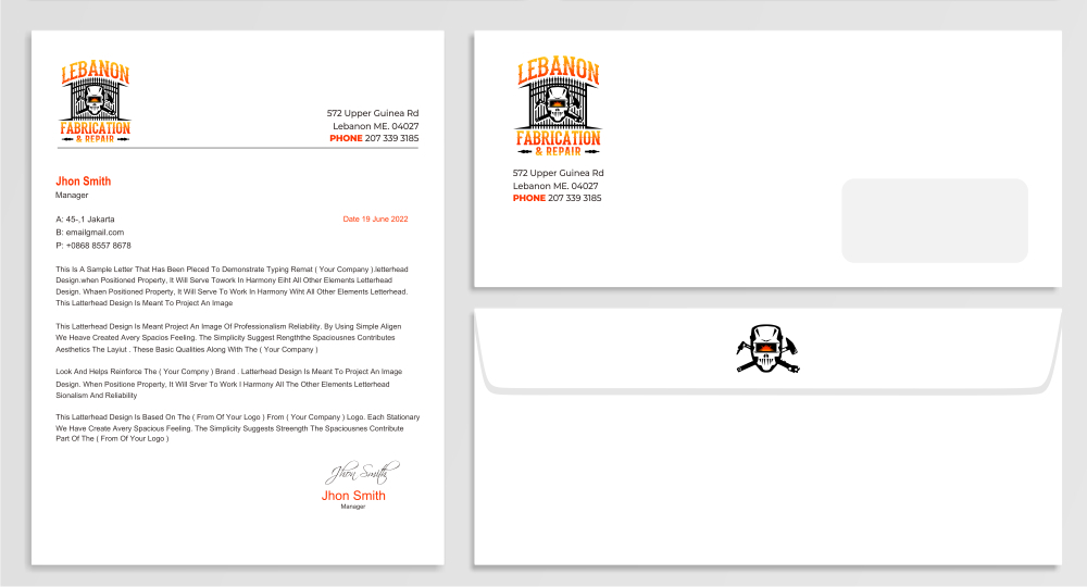 LEBANON FABRICATION & Repair logo design by imagine