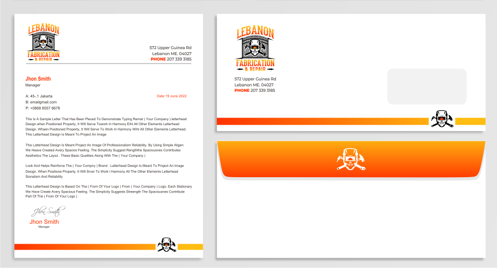 LEBANON FABRICATION & Repair logo design by imagine