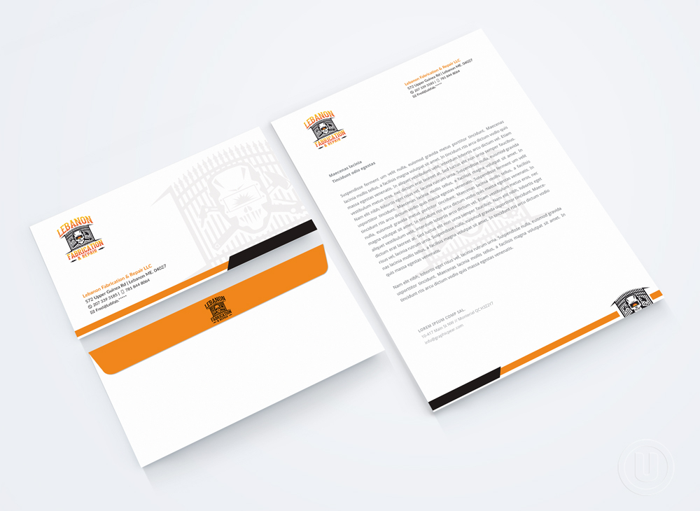 LEBANON FABRICATION & Repair logo design by Ulid