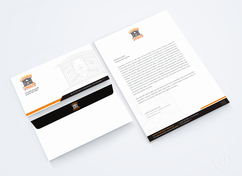 LEBANON FABRICATION & Repair logo design by Ulid