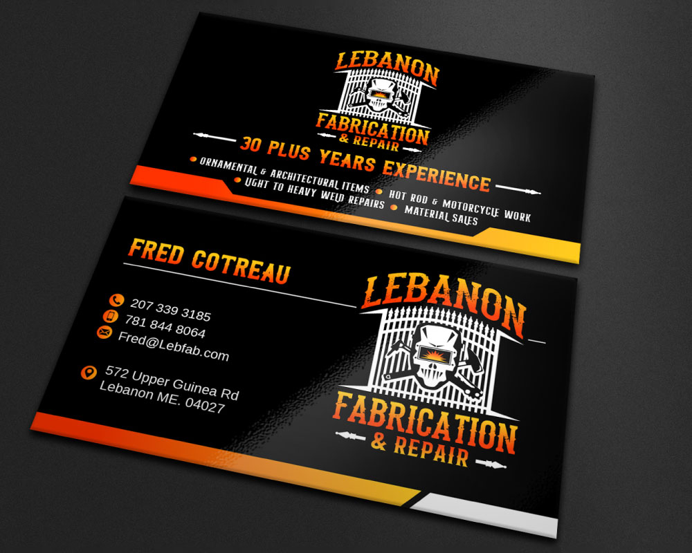 LEBANON FABRICATION & Repair logo design by Boomstudioz