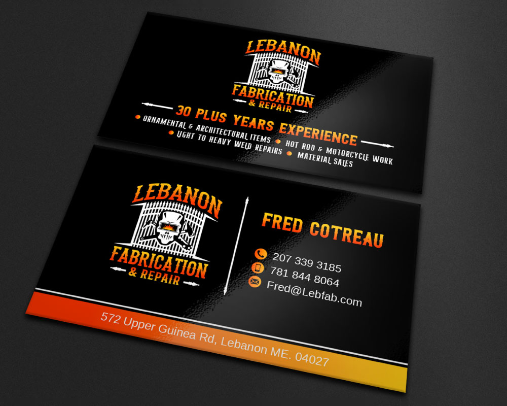 LEBANON FABRICATION & Repair logo design by Boomstudioz
