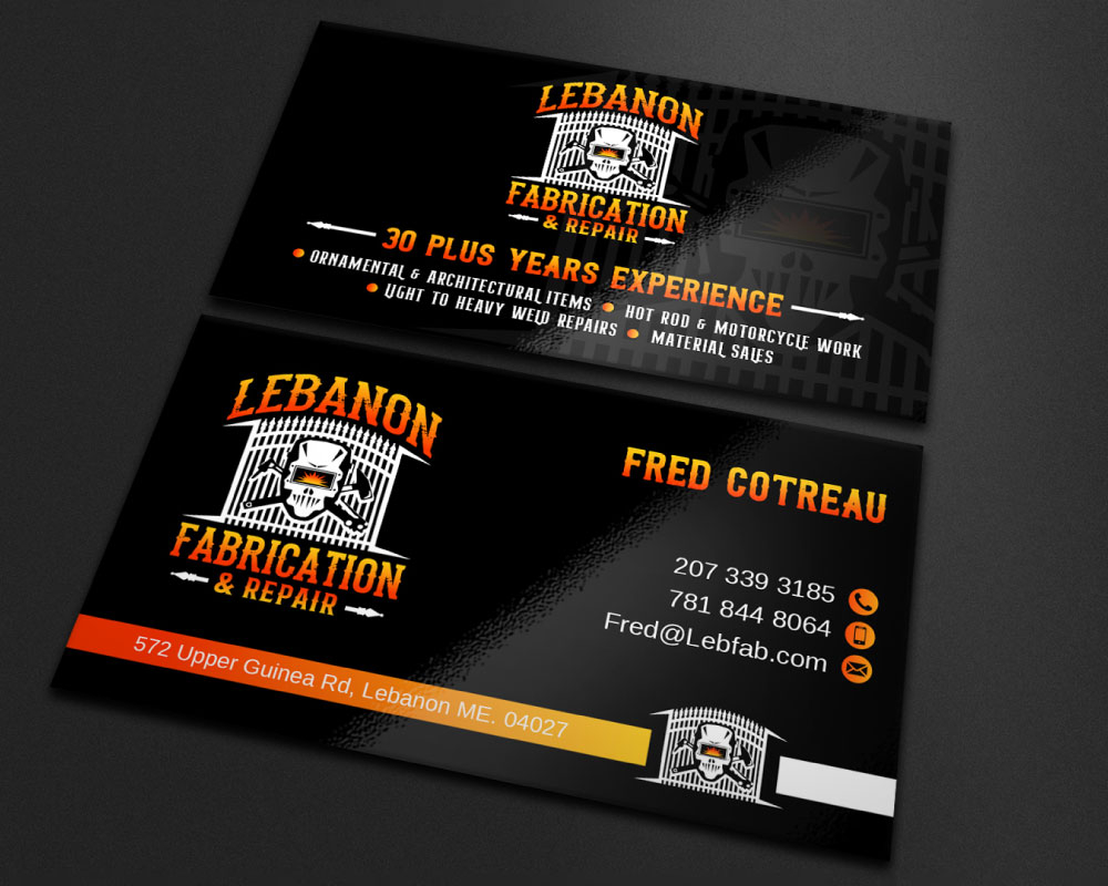LEBANON FABRICATION & Repair logo design by Boomstudioz