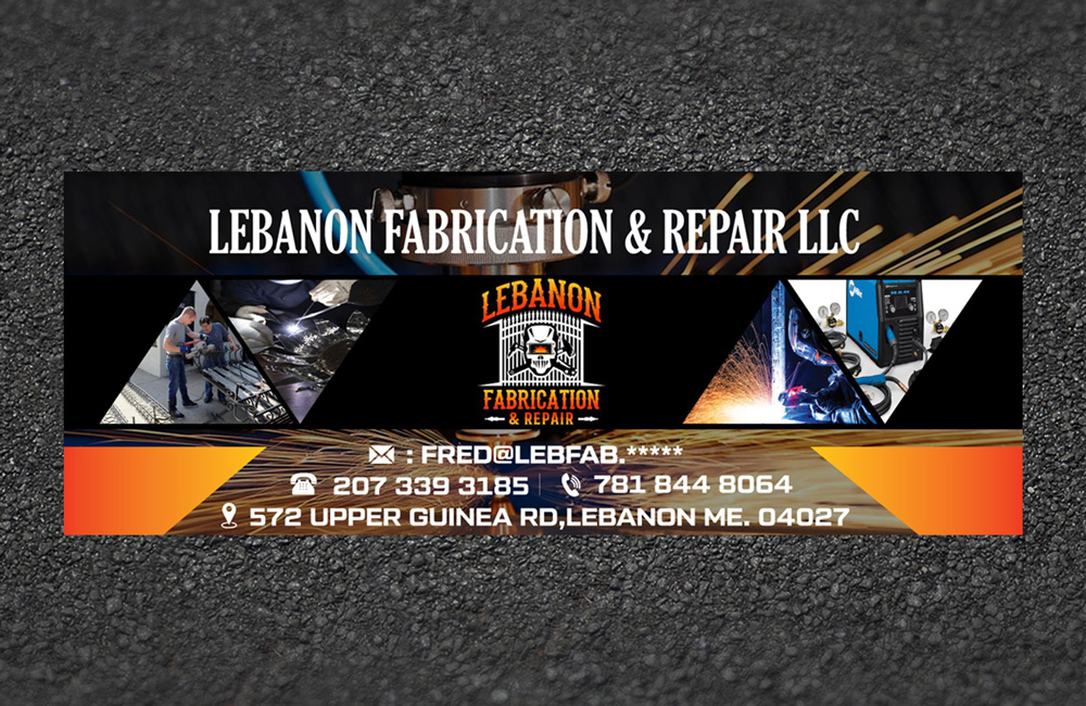 LEBANON FABRICATION & Repair logo design by grea8design