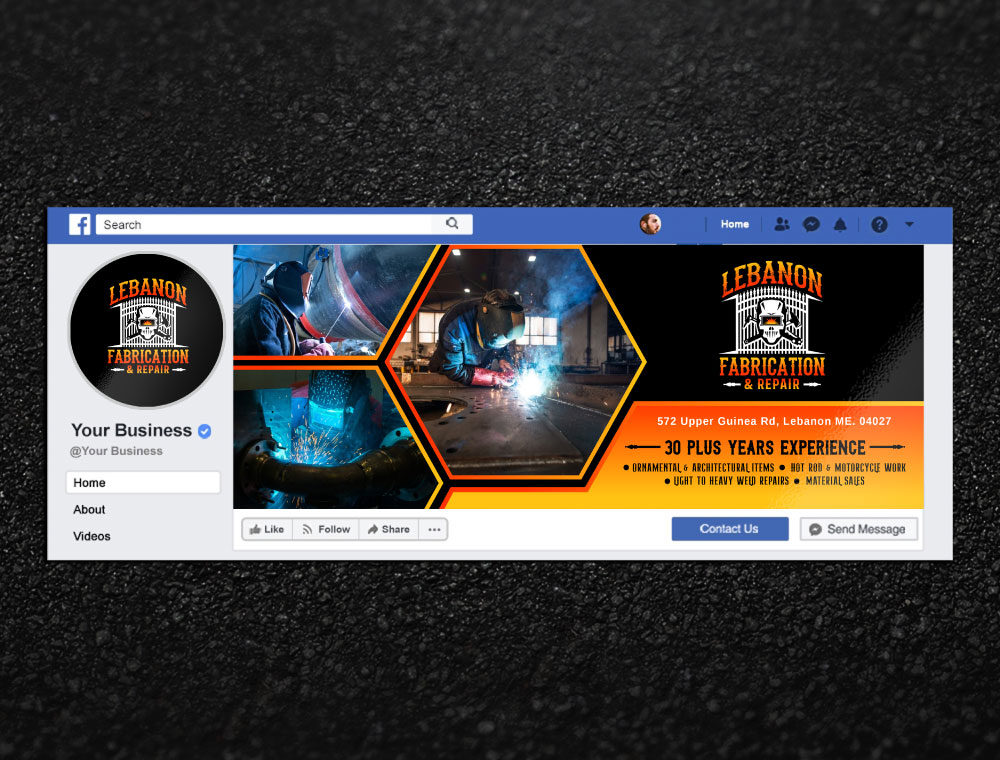 LEBANON FABRICATION & Repair logo design by Boomstudioz