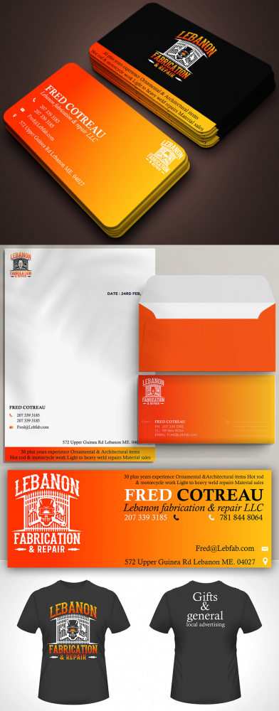 LEBANON FABRICATION & Repair logo design by ansh