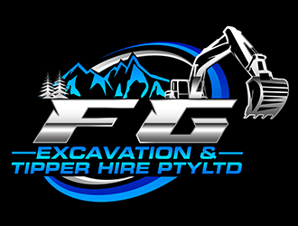 FG Excavation & Tipper Hire PtyLtd logo design by 3Dlogos