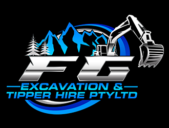 FG Excavation & Tipper Hire PtyLtd logo design by 3Dlogos