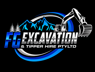 FG Excavation & Tipper Hire PtyLtd logo design by 3Dlogos