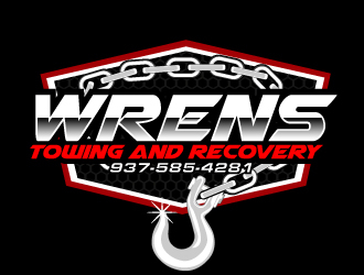 Wrens Towing And Recovery logo design by ElonStark