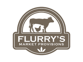 Flurrys Market   Provisions  logo design by nona