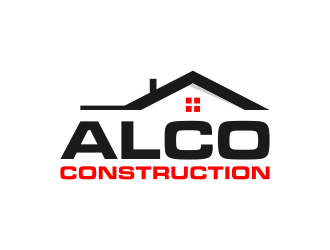 ALCO Construction logo design by lintinganarto