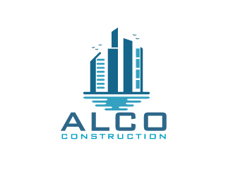 ALCO Construction logo design by ElonStark