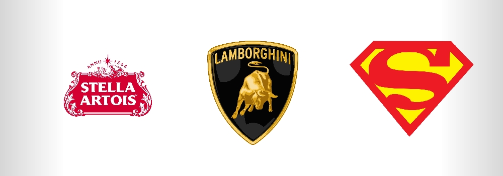 Badge Logos - Stella Artois, Lamborghini, Superman